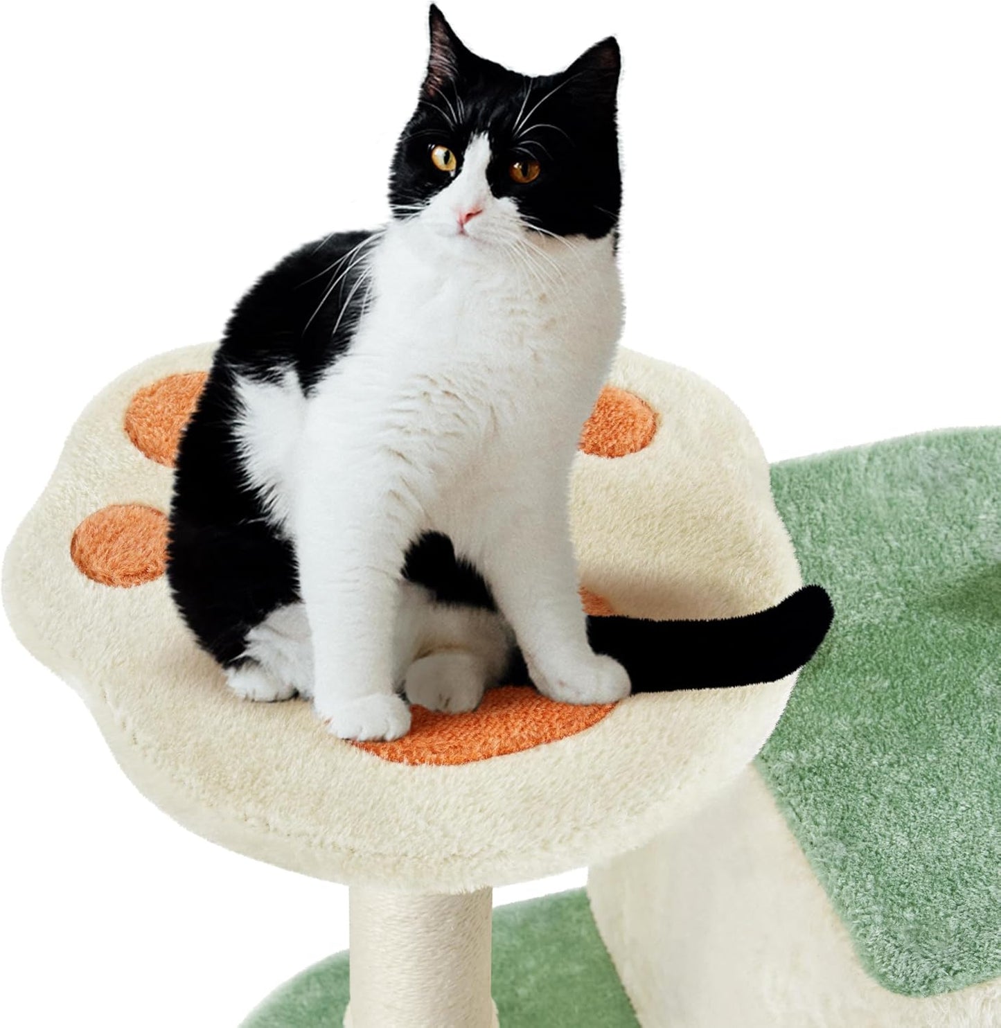 Yaheetech 57.5In Cat Tree Tower, Multi-Functional Activity Center W/Cat Paw-Shaped Platform, Scratching Posts, 2 Condos and Dangling Balls for Indoor Cats to Relax